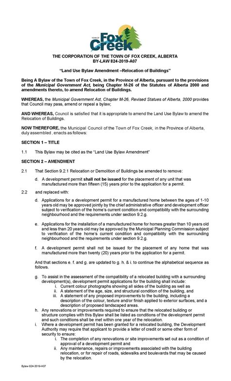 Land Use Bylaws .